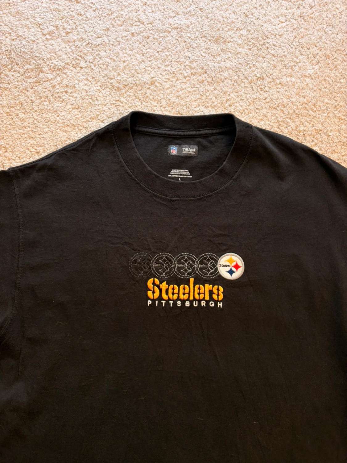 🟡 T-shirt NFL Pittsburgh Steelers Noir - Fier Supporteur