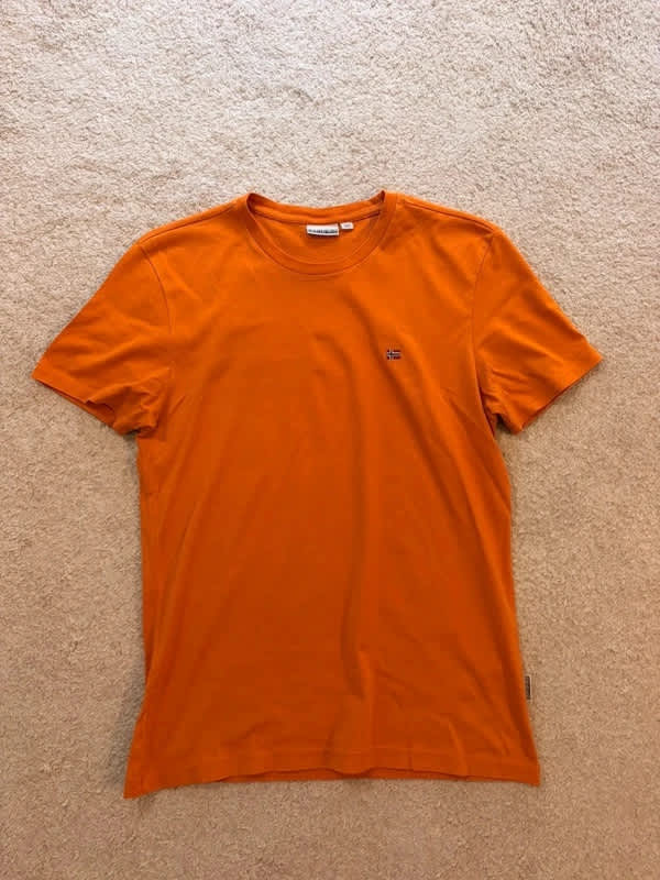 🌞T-shirt Napapijri orange- Original & Confortable