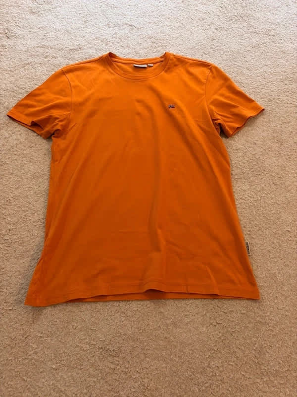 🌞T-shirt Napapijri orange- Original & Confortable
