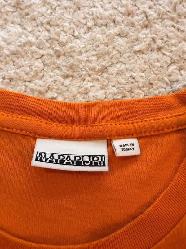 🌞T-shirt Napapijri orange- Original & Confortable