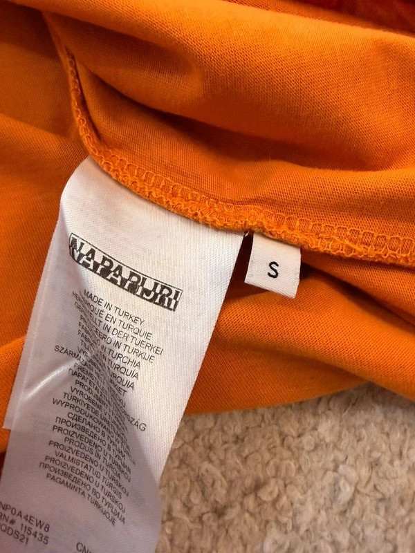 🌞T-shirt Napapijri orange- Original & Confortable