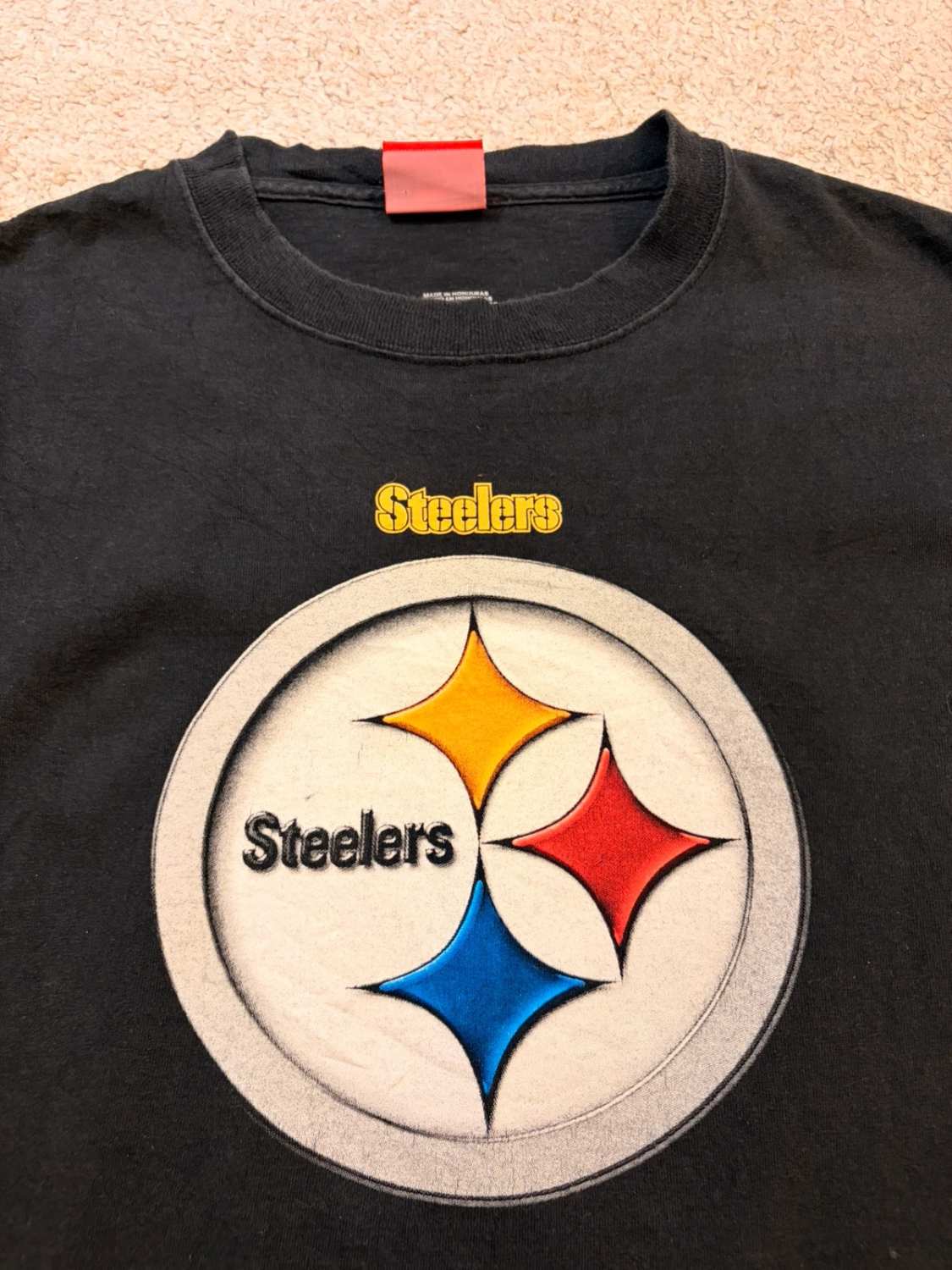 🏈 T-shirt NFL Steelers Imprime Noir - Fier Supporteur
