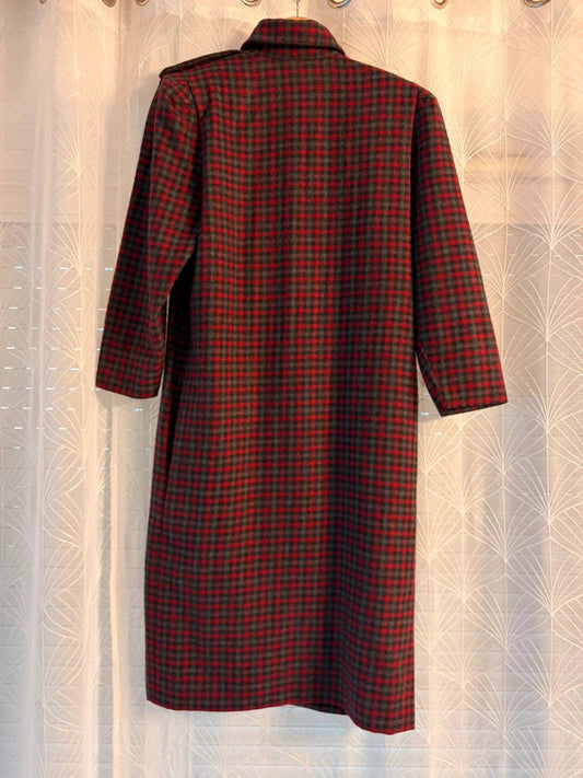Robe Luisa Spagnoli à Carreaux Rouge/Gris - Taille IT42