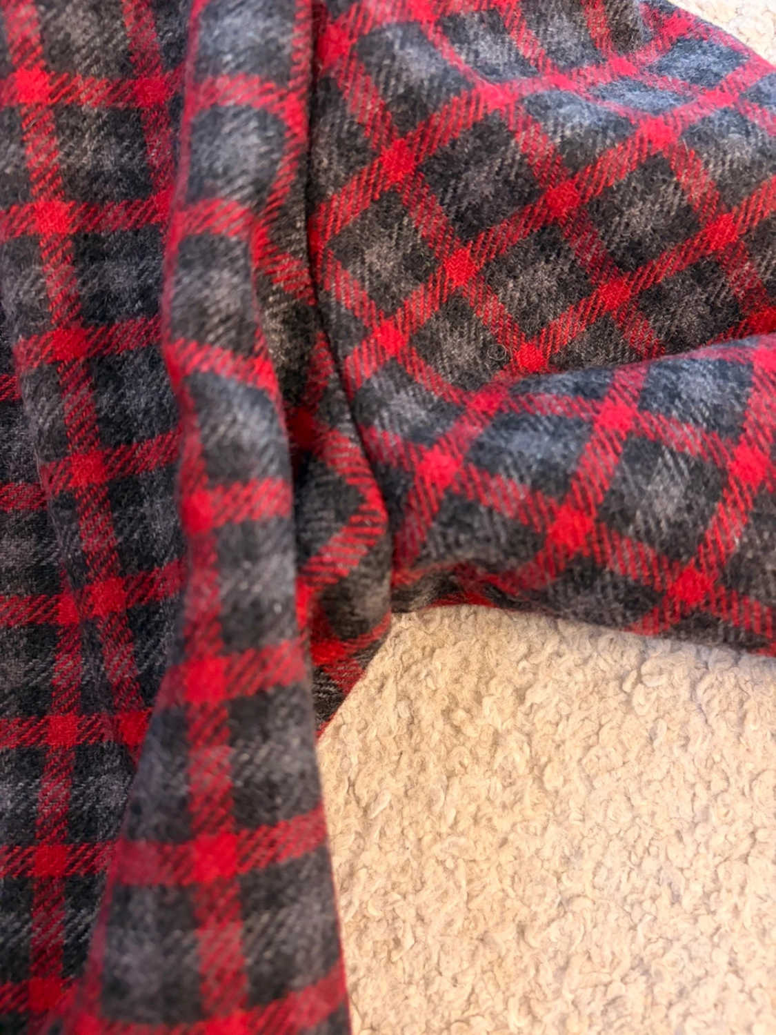 Robe Luisa Spagnoli à Carreaux Rouge/Gris - Taille IT42