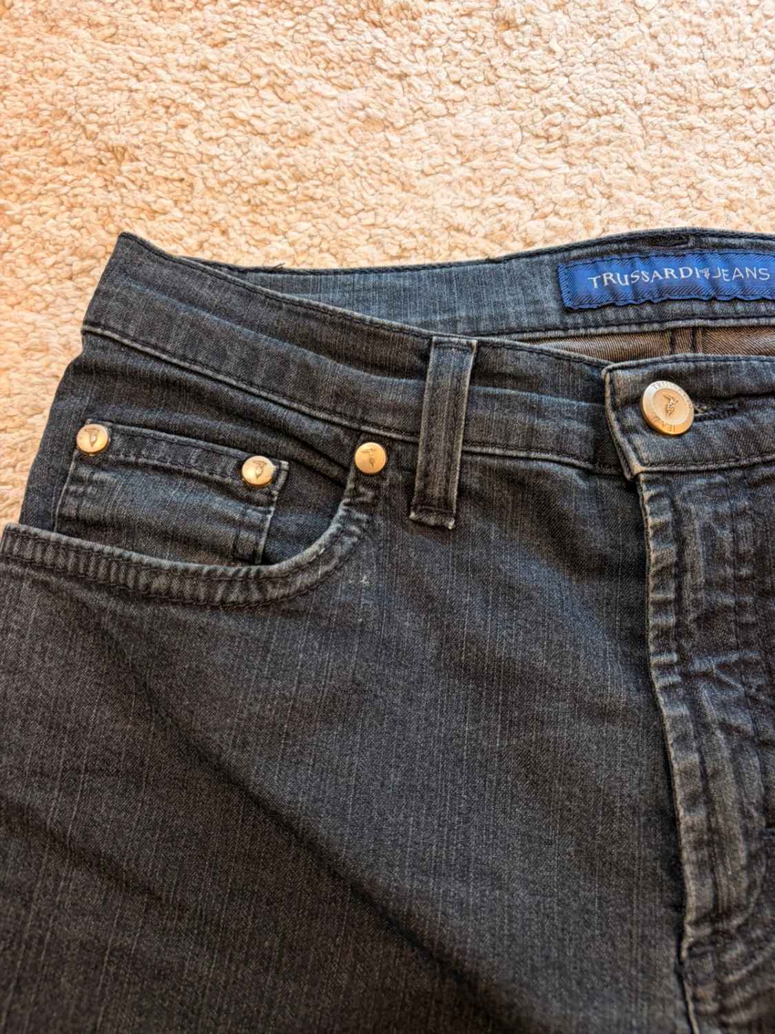 Jeans Trussardi Jeans Gris Foncé - Taille W26