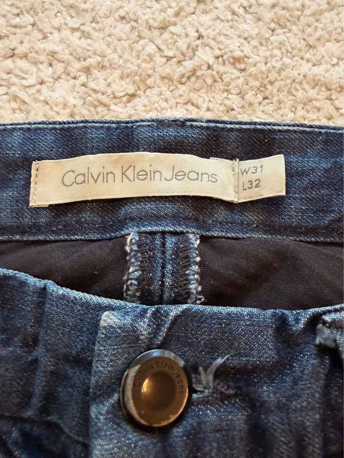 Jeans Calvin Klein Marine - Coupe Classique & Intemporelle