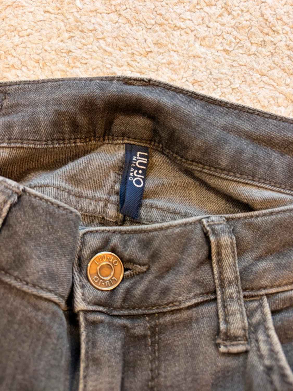 Jeans Liu Jo Skinny Gris - Taille W28