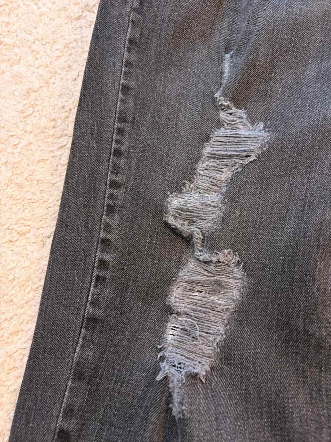 Jeans Hollister Troués Gris - Taille W32L30