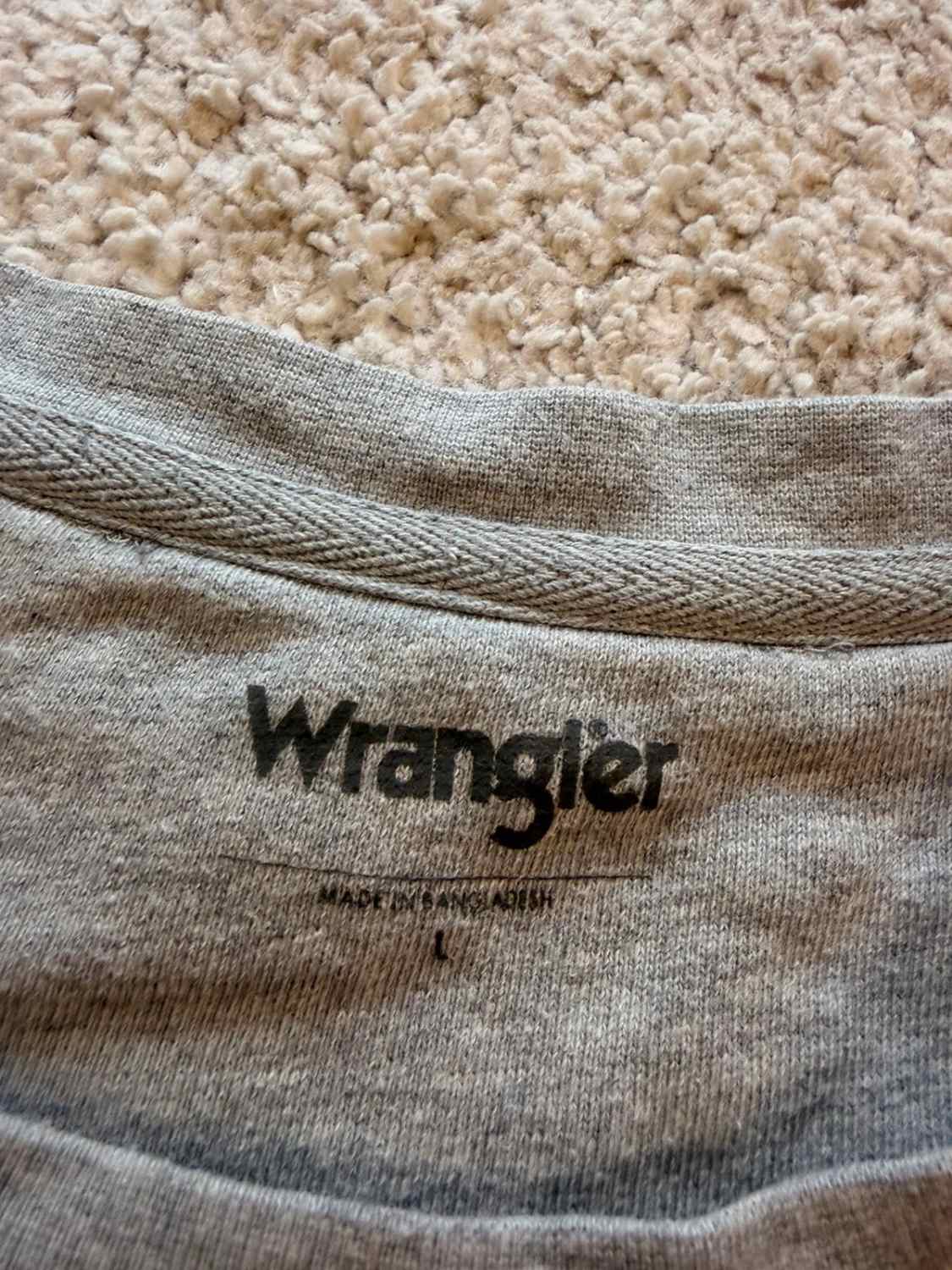 🤠 Felpa Wrangler Grigia - Autentica & Robusta