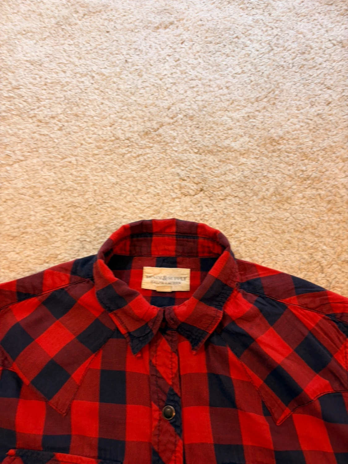 Chemise Ralph Lauren Denim & Supply à Carreaux Marine/Bordeaux/Rouge - Luxe Décontracté