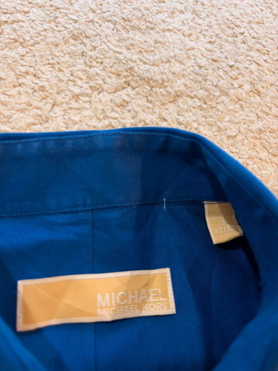 💙 Chemise Michael Kors Bleu - Élégance Minimaliste & Confort