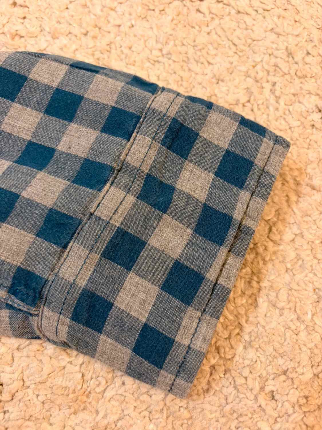 🔵 Chemise Calvin Klein Slim Fit à Carreaux Bleu/Gris - Modernité & Élégance Urbaine