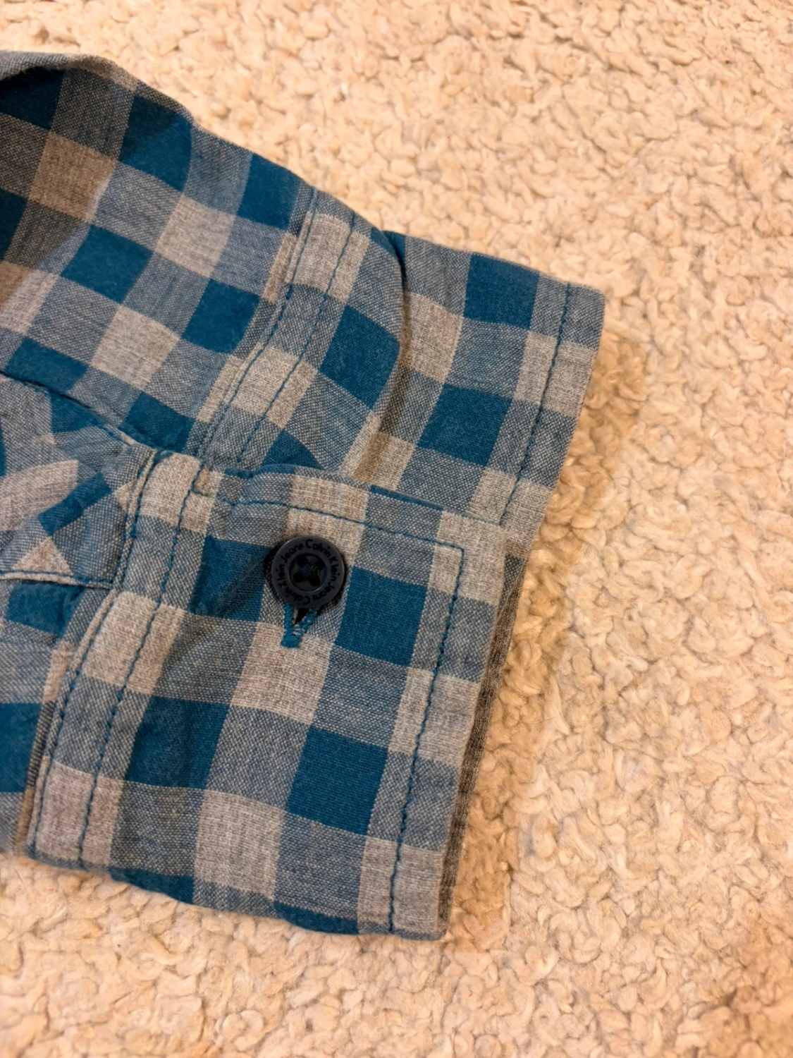 🔵 Chemise Calvin Klein Slim Fit à Carreaux Bleu/Gris - Modernité & Élégance Urbaine