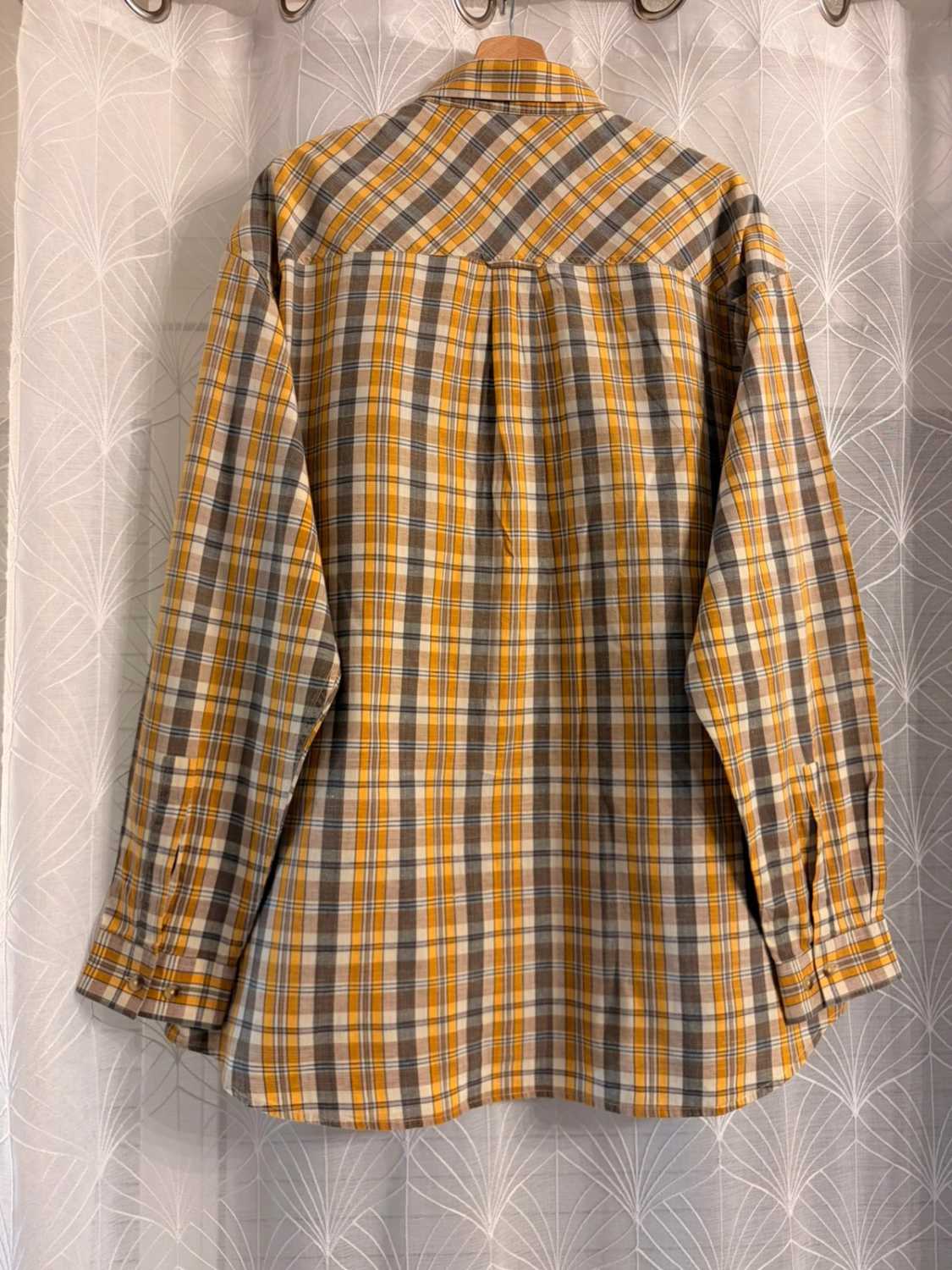 🟡🤠 Chemise Marlboro Classics à Carreaux Jaune/Gris - Iconique & Robustesse