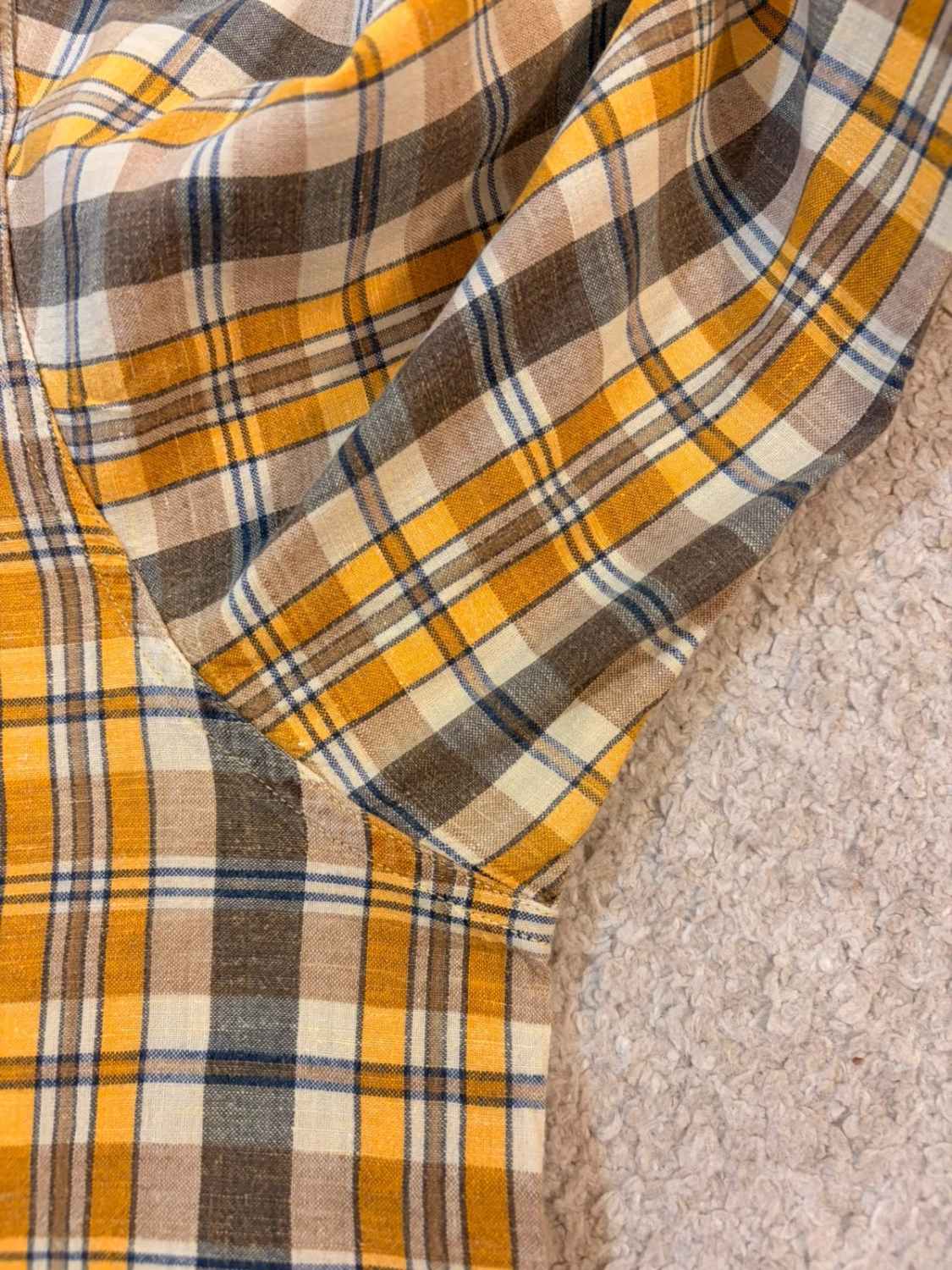 🟡🤠 Chemise Marlboro Classics à Carreaux Jaune/Gris - Iconique & Robustesse
