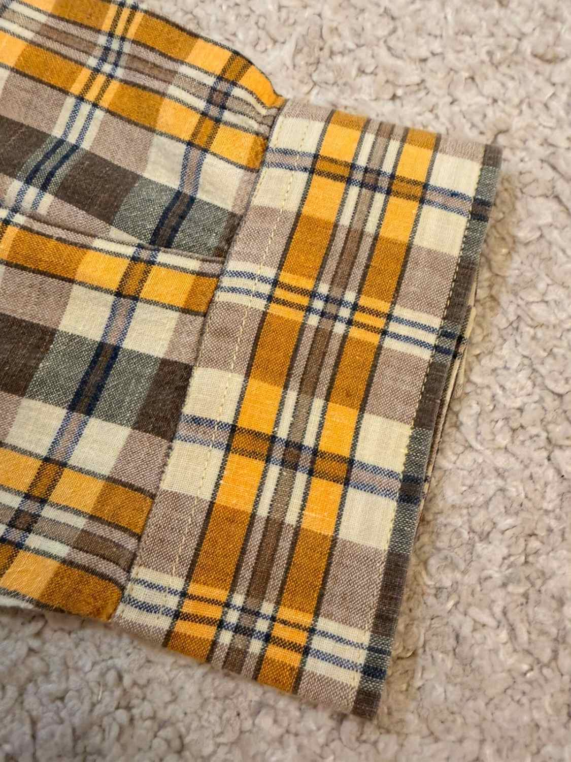 🟡🤠 Chemise Marlboro Classics à Carreaux Jaune/Gris - Iconique & Robustesse