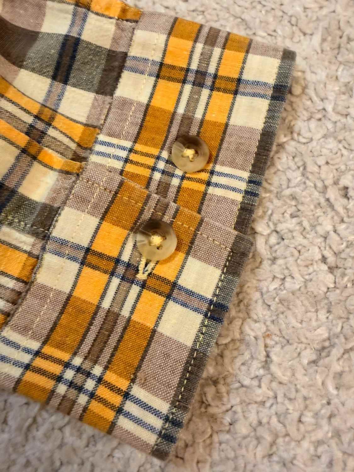 🟡🤠 Chemise Marlboro Classics à Carreaux Jaune/Gris - Iconique & Robustesse
