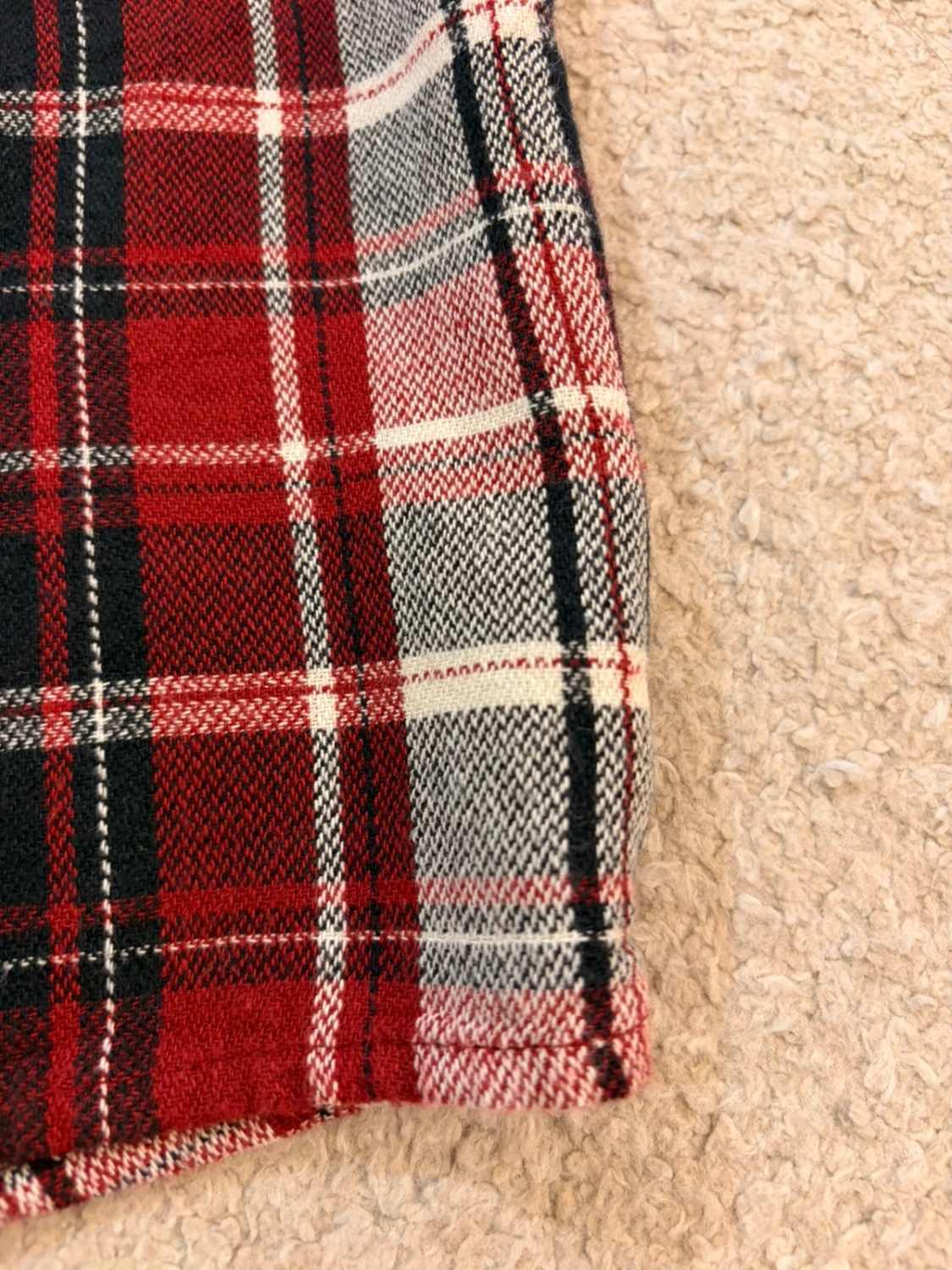 🍷 Chemise Wrangler Authentics Flannel à Carreaux Bordeaux/Noir/Blanc - Chaud & Rustique