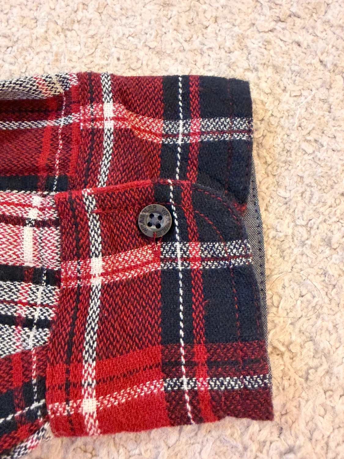🍷 Chemise Wrangler Authentics Flannel à Carreaux Bordeaux/Noir/Blanc - Chaud & Rustique