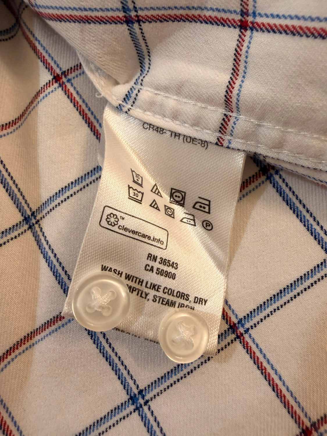 🍁🔵 Chemise Tommy Hilfiger All-Season Stretch à Carreaux Blanc/Bleu/Rouge - Confort