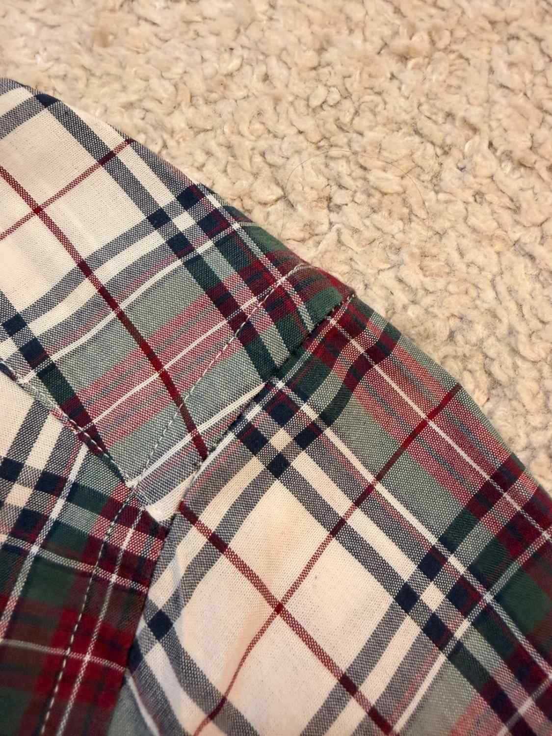 🧩 Chemise Nautica Flex+ à Carreaux Kaki/Bordeaux - Antifroissable & Pratique
