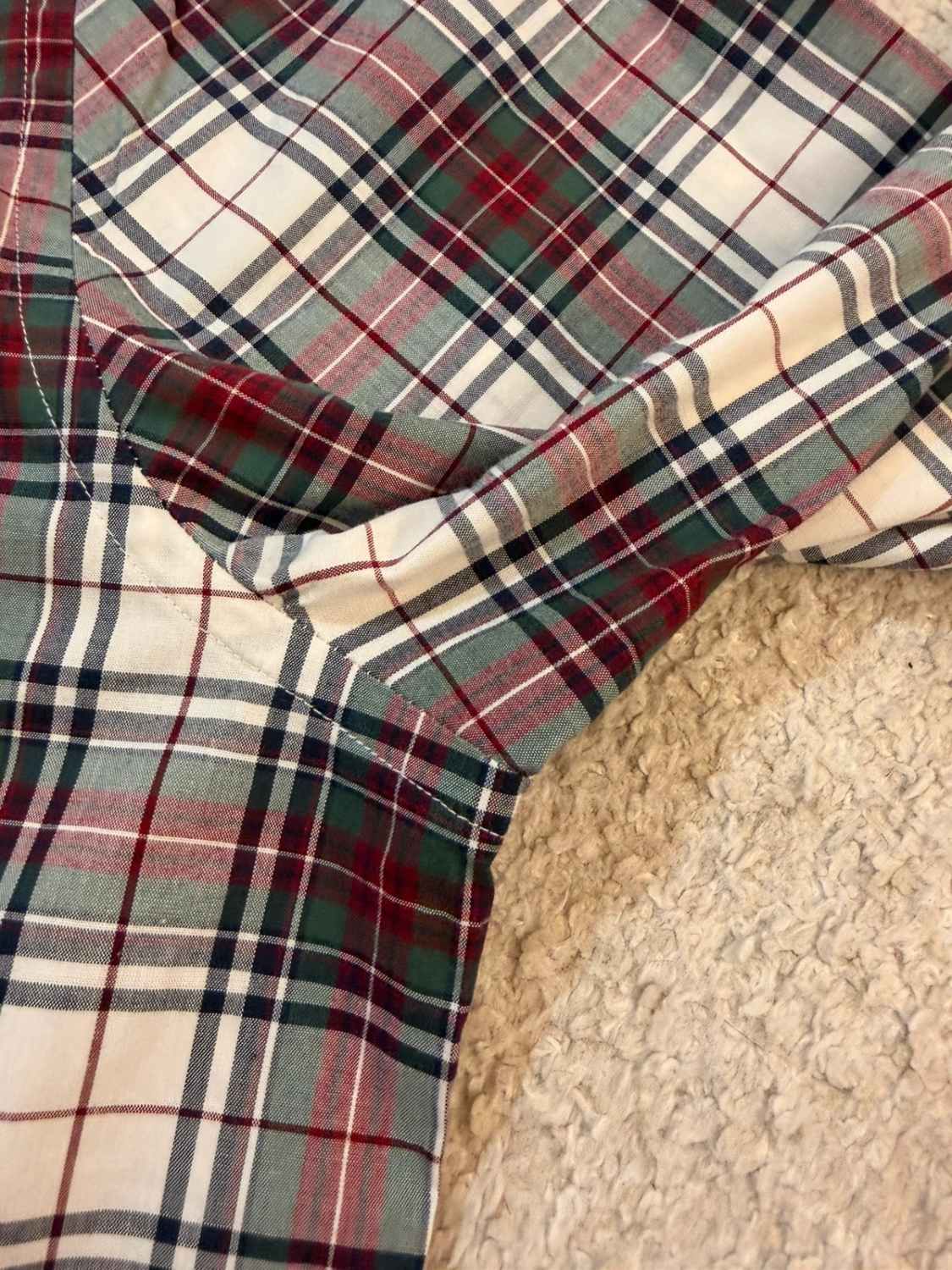 🧩 Chemise Nautica Flex+ à Carreaux Kaki/Bordeaux - Antifroissable & Pratique