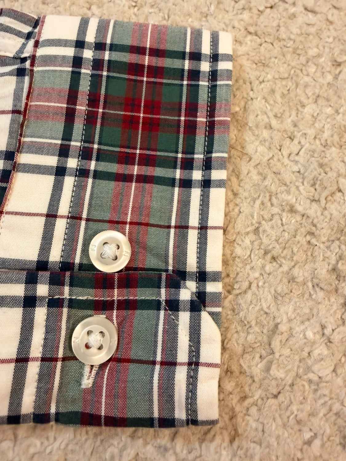 🧩 Chemise Nautica Flex+ à Carreaux Kaki/Bordeaux - Antifroissable & Pratique
