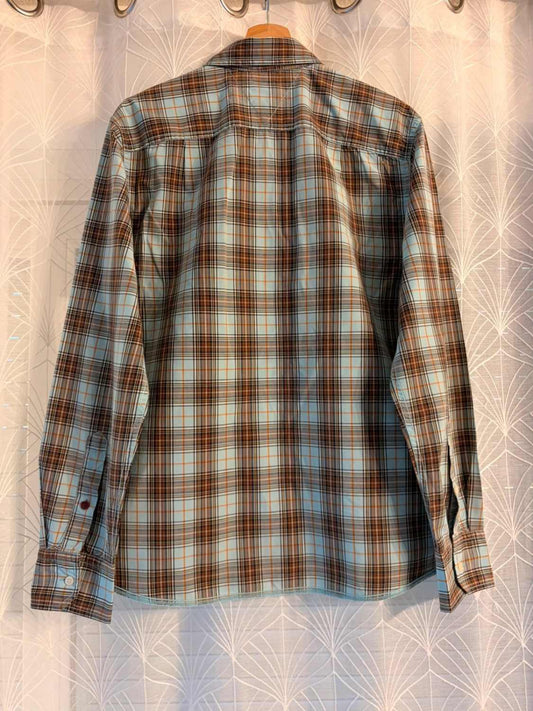 👖🔵 Chemise Hilfiger Denim à Carreaux Bleu Clair/Marron/Noir - Décontractée & Chic