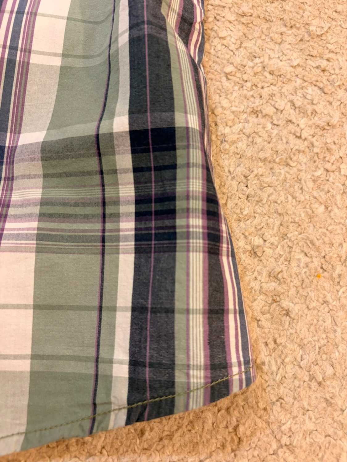 Chemise MCS Marlboro Classics à Manches Courtes à Carreaux Vert/Marine/Violet