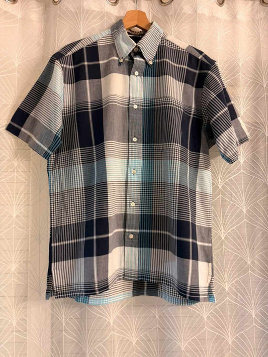 🔵 Chemise Nautica à Manches Courtes à Carreaux - Fraîcheur & Style