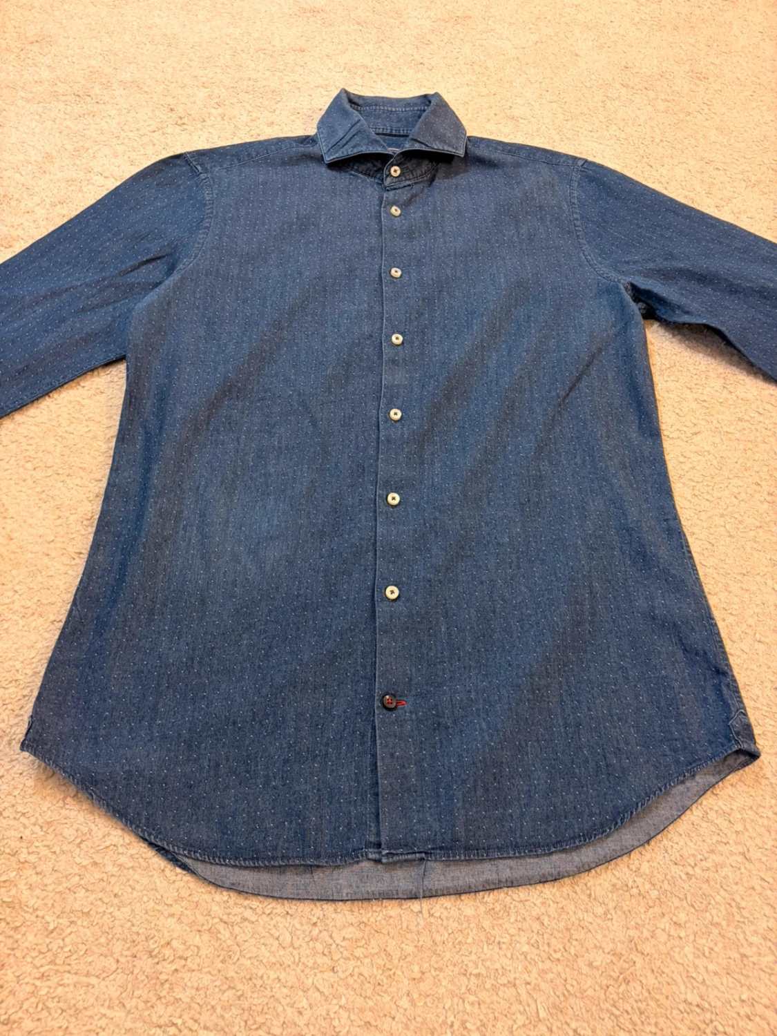 Chemise Tommy Hilfiger Slim Fit Marine à Motif - Chic & Moderne