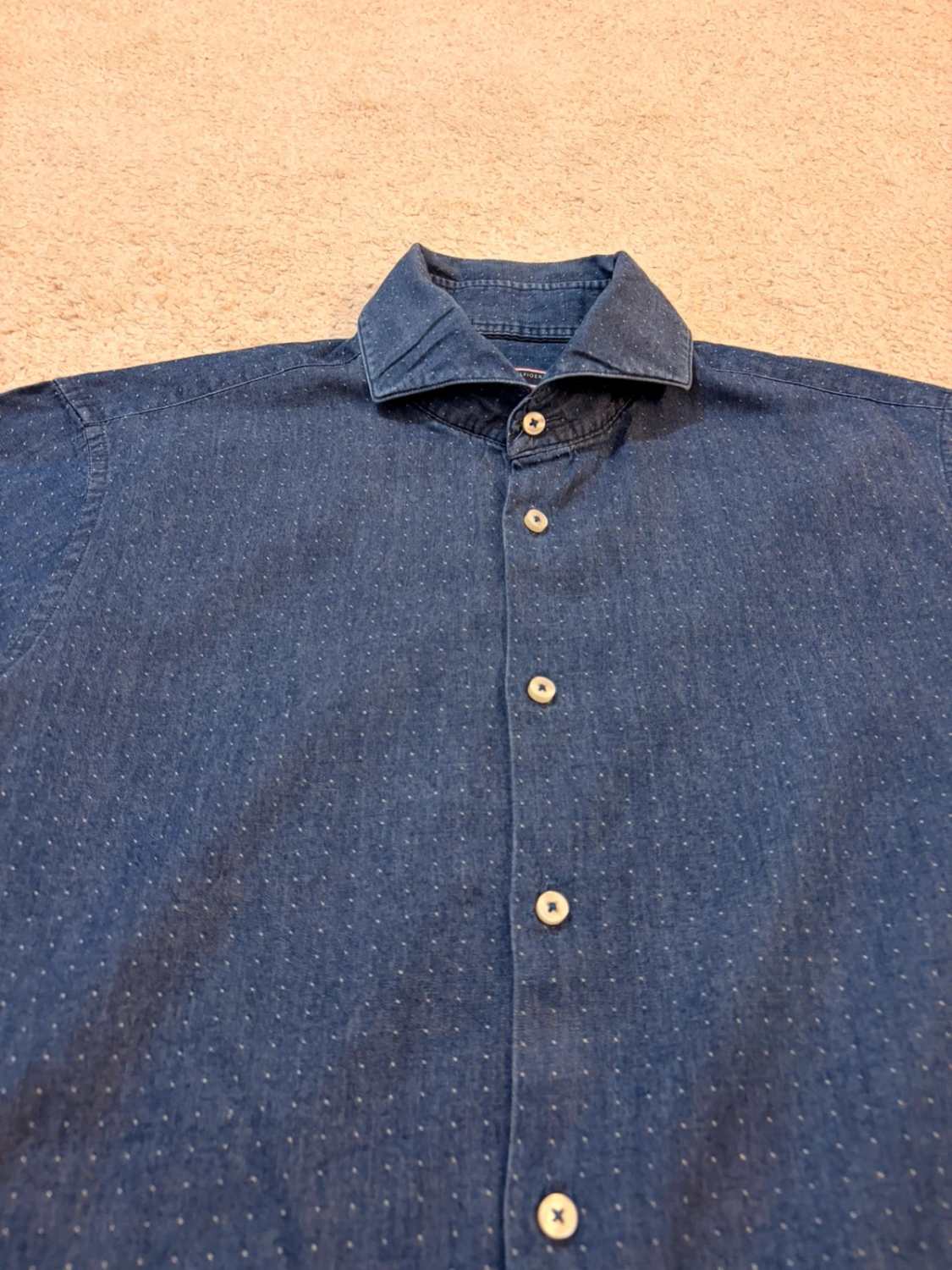 Chemise Tommy Hilfiger Slim Fit Marine à Motif - Chic & Moderne