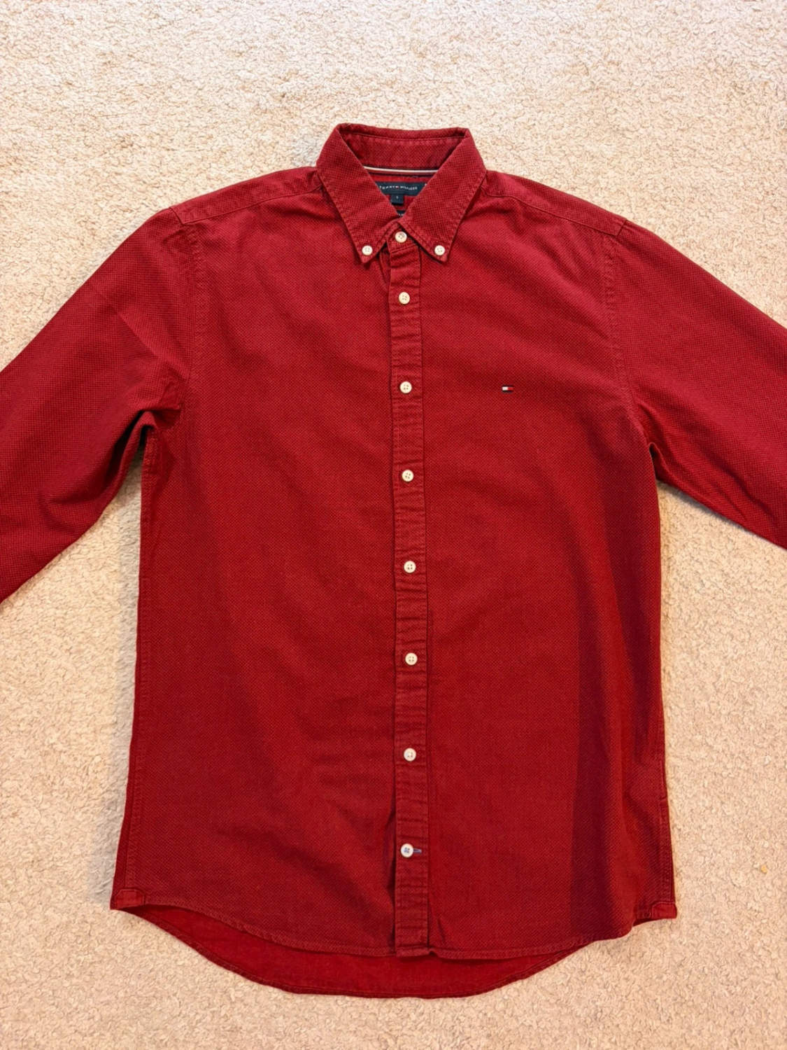Camisa Tommy Hilfiger Regular Fit Burdeos