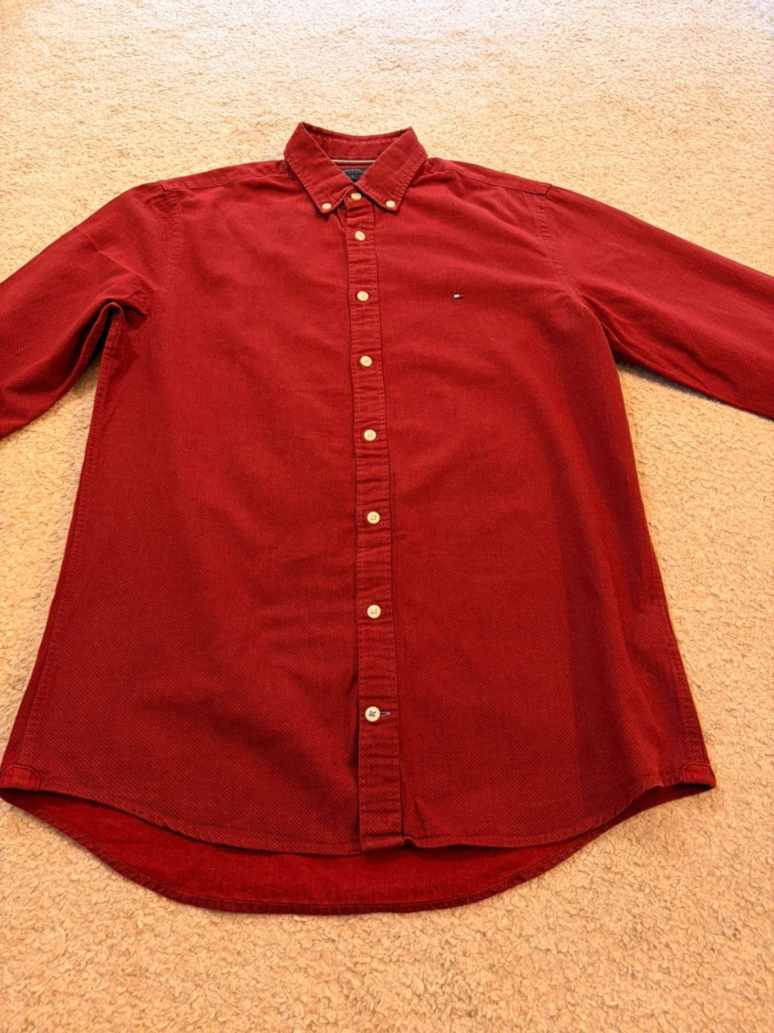 Camisa Tommy Hilfiger Regular Fit Burdeos