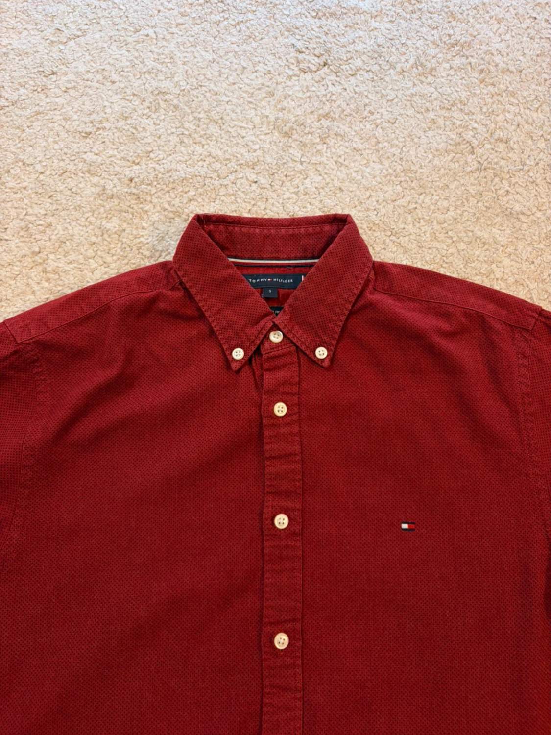 Camisa Tommy Hilfiger Regular Fit Burdeos