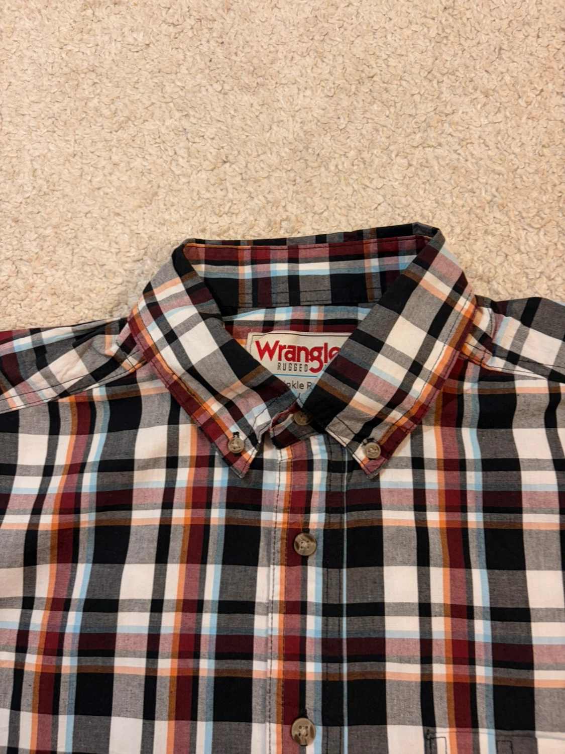Camisa Wrangler Rugged Wear Resistente a Rugas xadrez