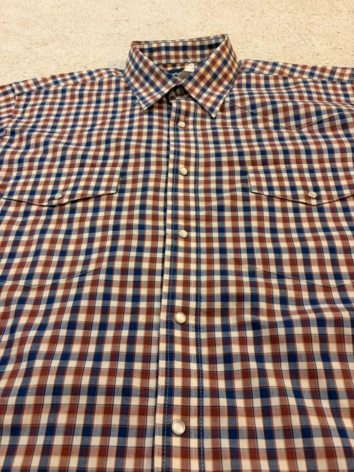 Chemise Wrangler à Carreaux Bleu/Bordeaux/Blanc - Couleur & Confort