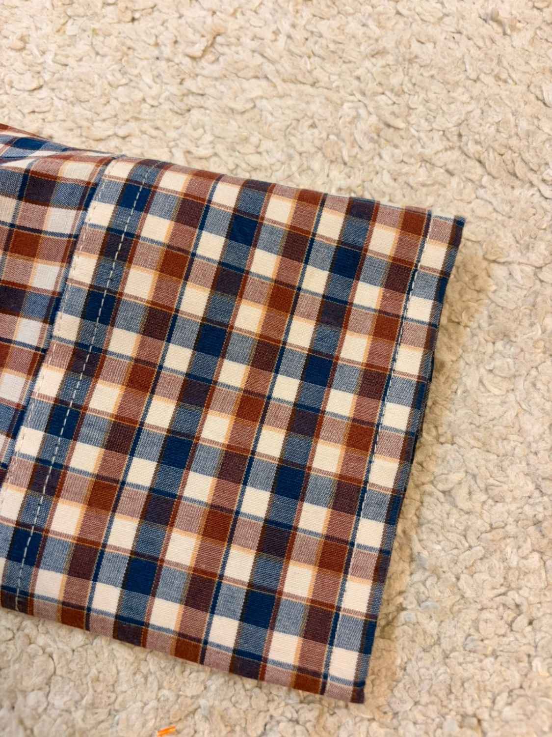 Chemise Wrangler à Carreaux Bleu/Bordeaux/Blanc - Couleur & Confort