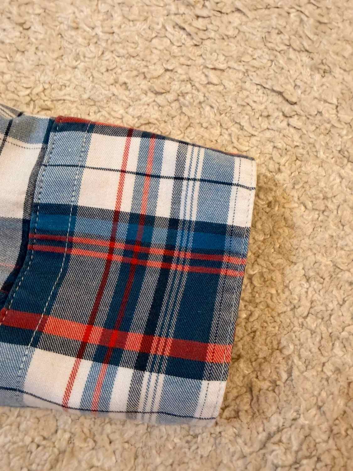 🔵 Chemise Levi's à Carreaux Bleu/Blanc/Bordeaux - Classique Polyvalent - Taille M