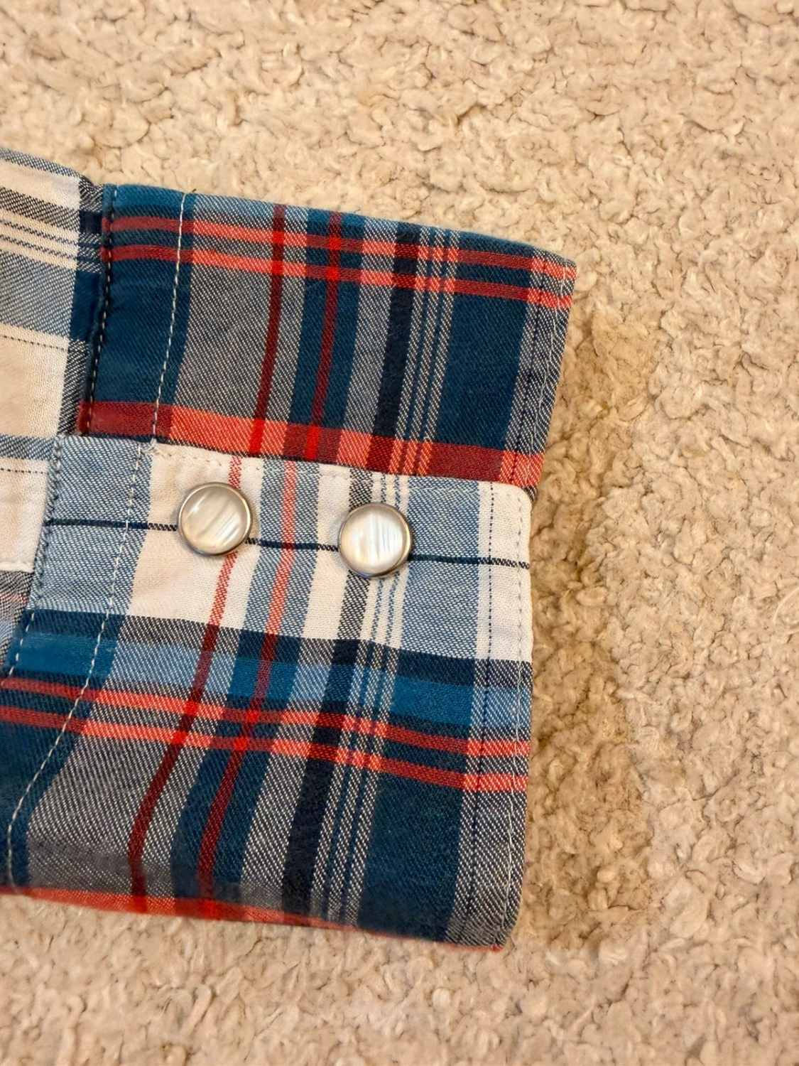 🔵 Chemise Levi's à Carreaux Bleu/Blanc/Bordeaux - Classique Polyvalent - Taille M
