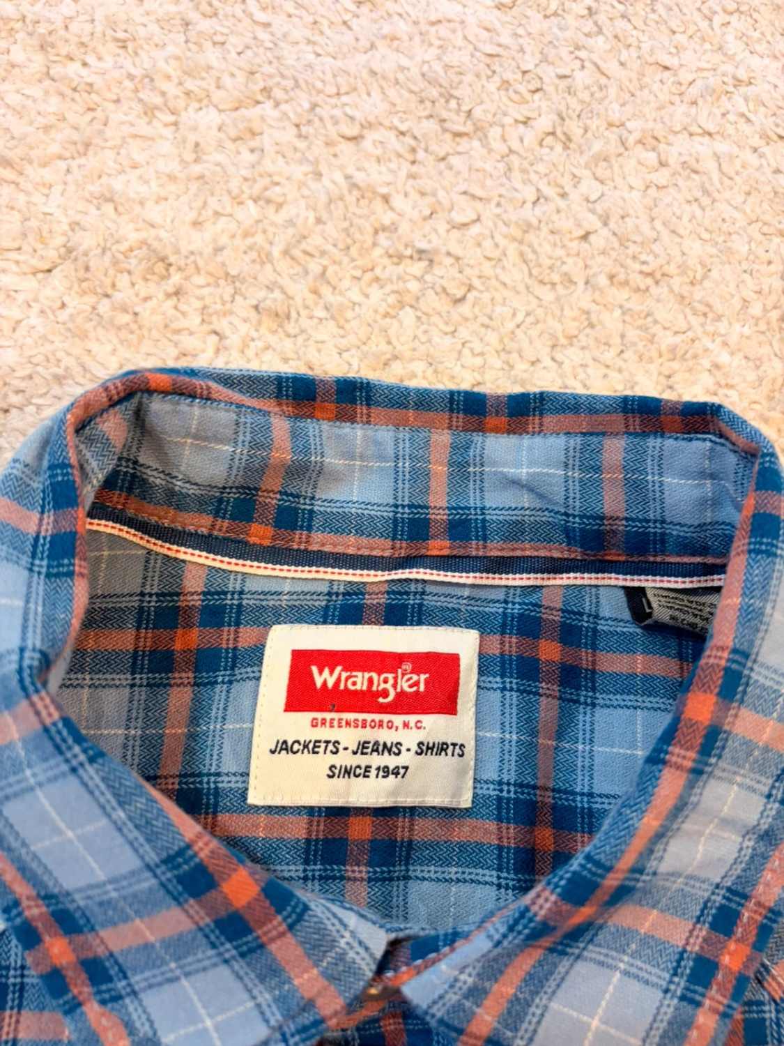 Chemise Wrangler à Carreaux Bleu Clair/Bleu/Marron - Fraîcheur & Élégance Naturelle