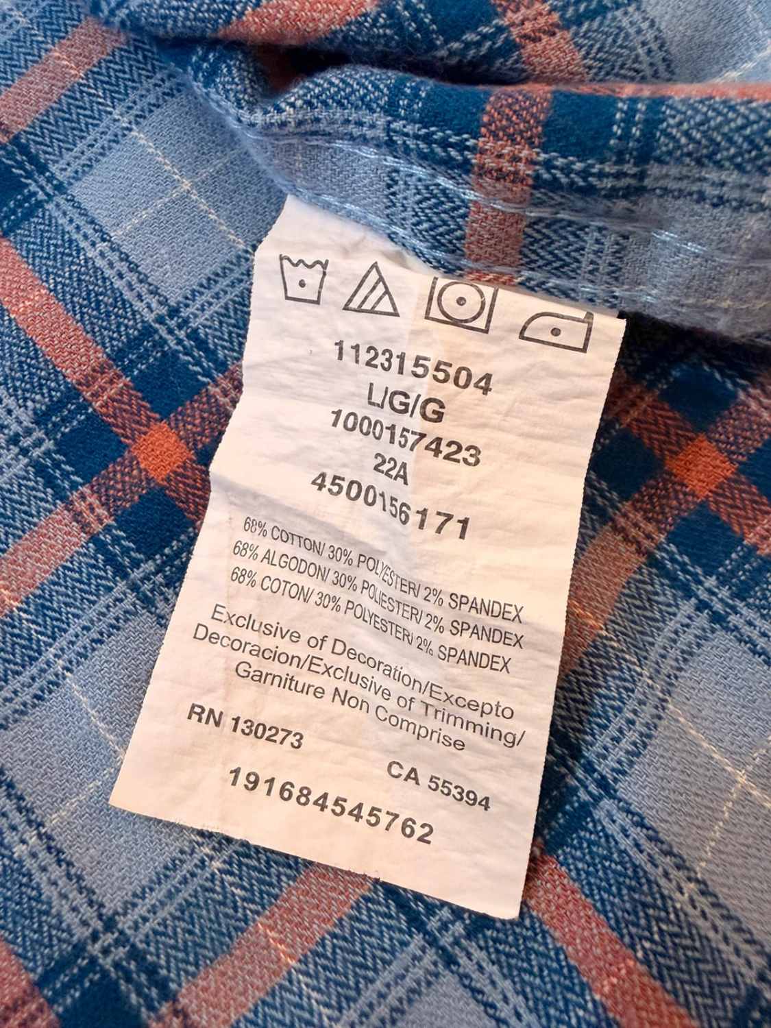 Chemise Wrangler à Carreaux Bleu Clair/Bleu/Marron - Fraîcheur & Élégance Naturelle