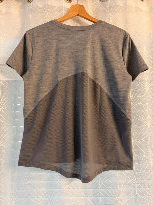 T-shirt Nike Running Dri-FIT Col V Gris - Performance & Respirabilite