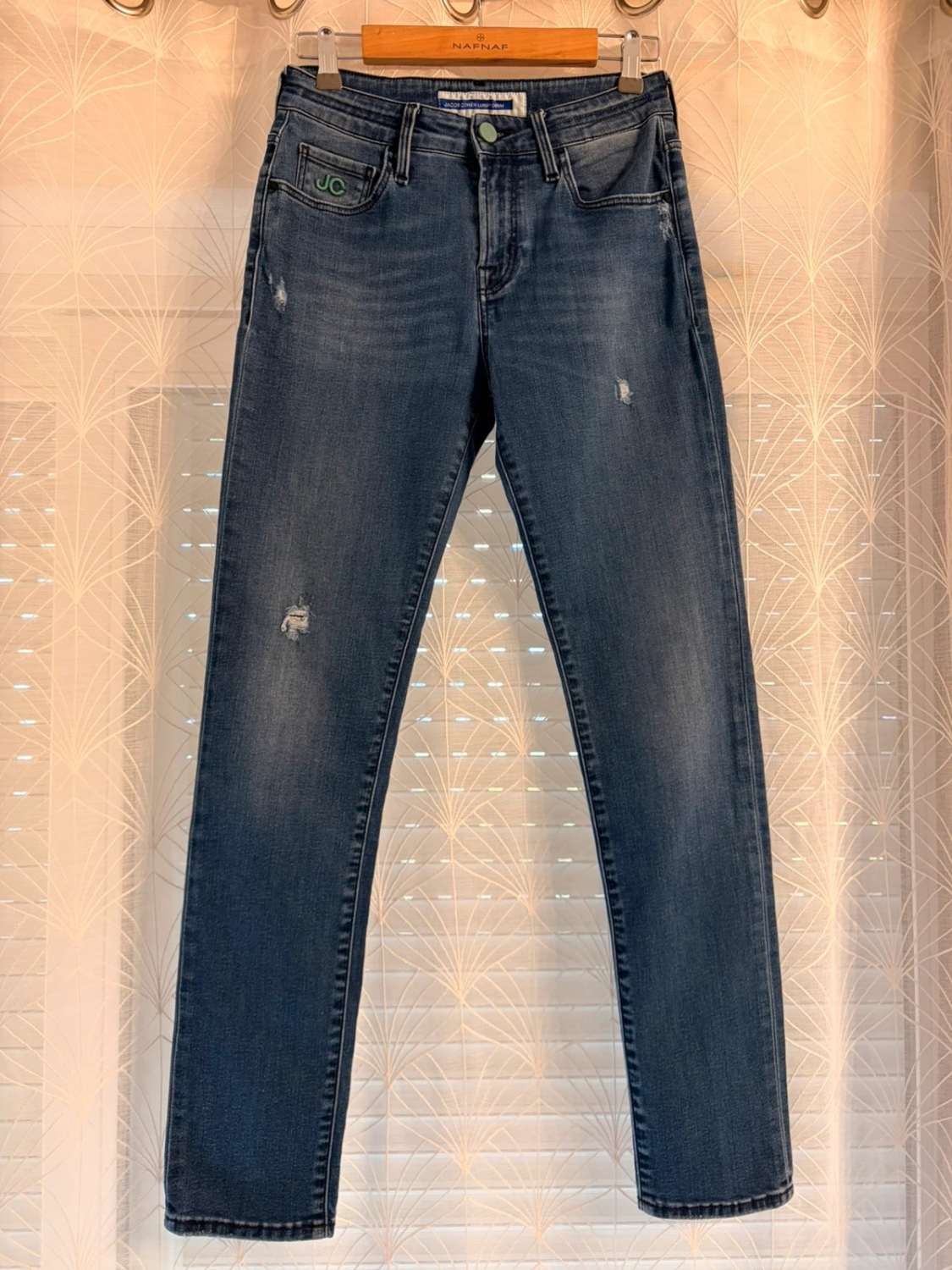 💎👖 Jeans Jacob Cohen "Kimberly" Luxury Denim Troués Bleu - Premium & Tendance