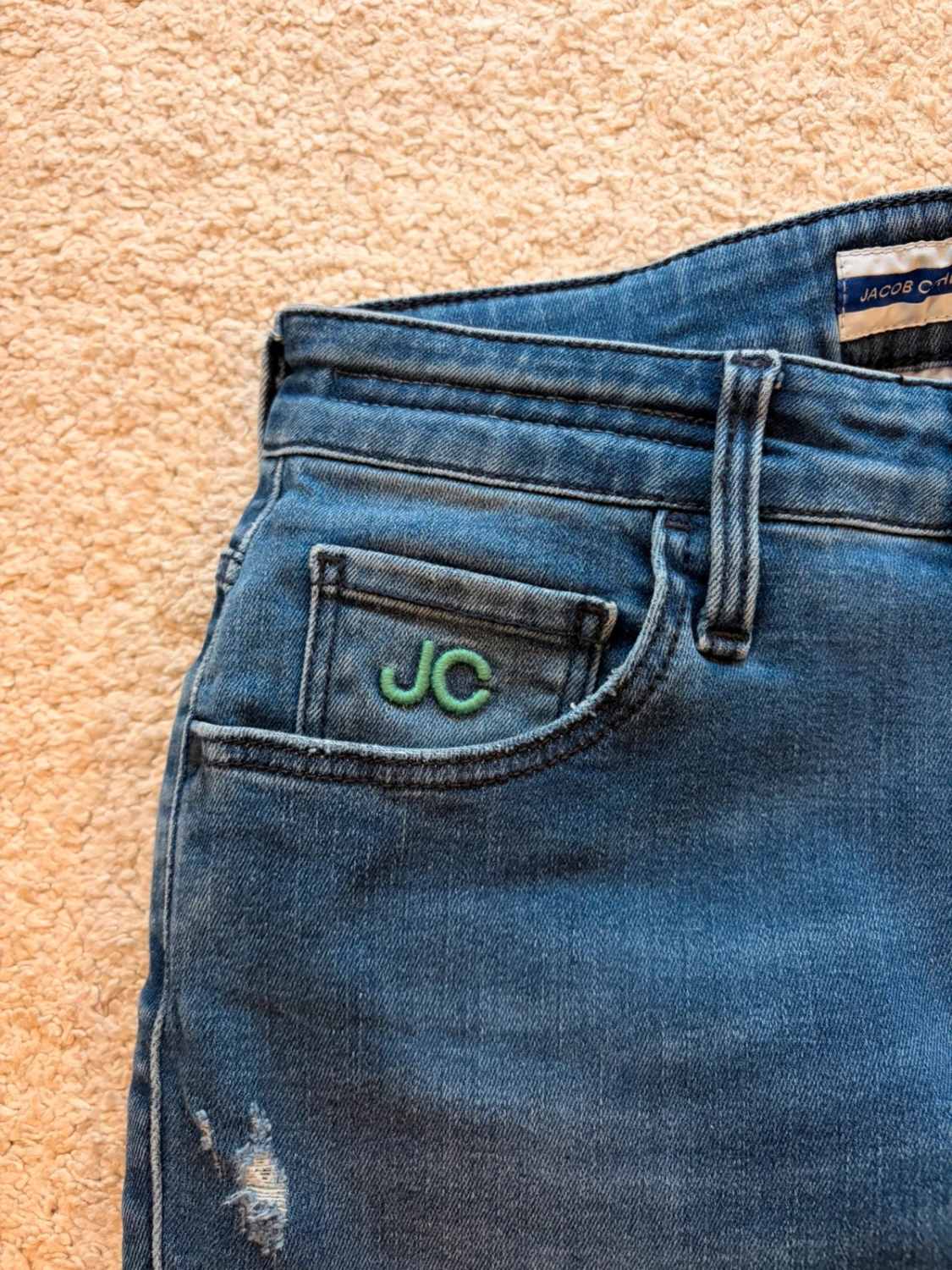 💎👖 Jeans Jacob Cohen "Kimberly" Luxury Denim Troués Bleu - Premium & Tendance