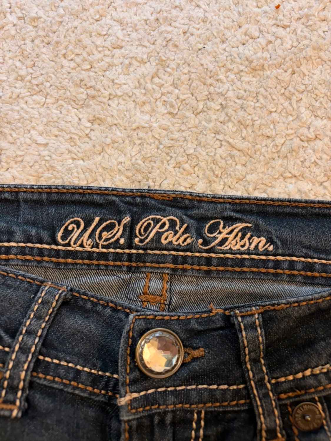 Jeans U.S. Polo ASSN 7/8 Marine - Taille 7/8 (M)