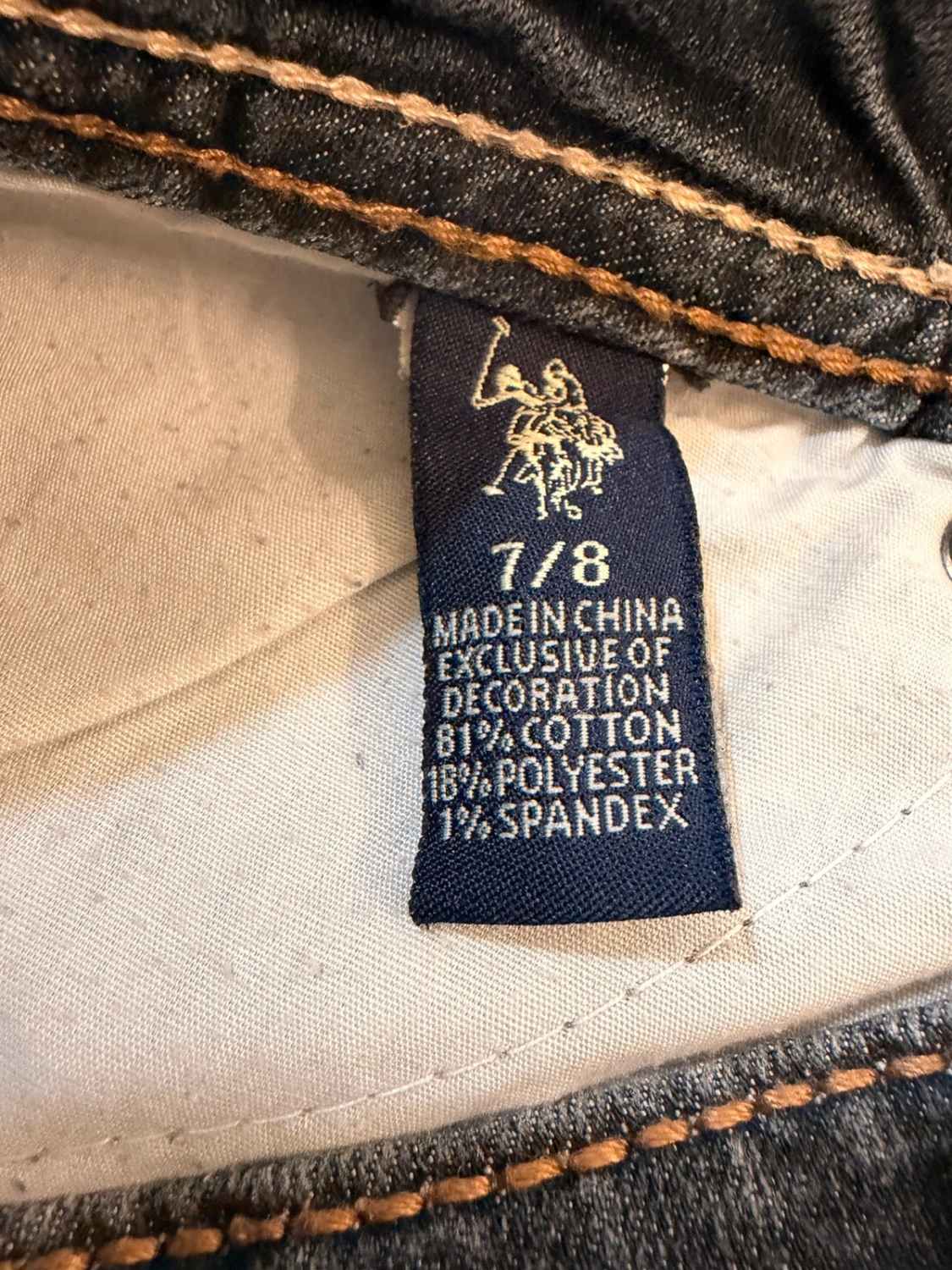 Jeans U.S. Polo ASSN 7/8 Marine - Taille 7/8 (M)