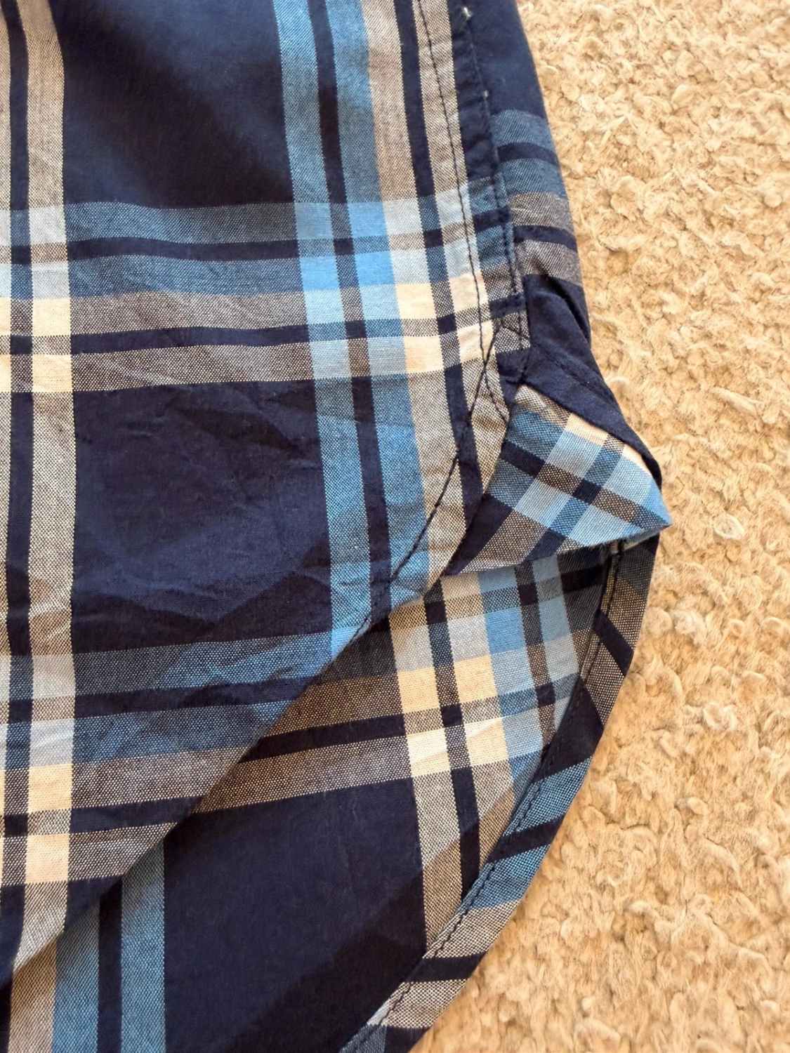 Michael Kors Geruit Overhemd Marine/Helderblauw/Grijs - Stedelijke Elegant