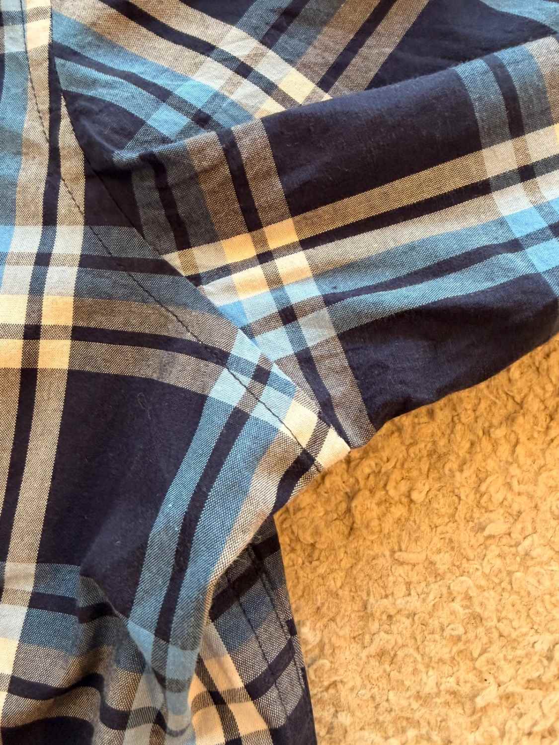 Michael Kors Geruit Overhemd Marine/Helderblauw/Grijs - Stedelijke Elegant