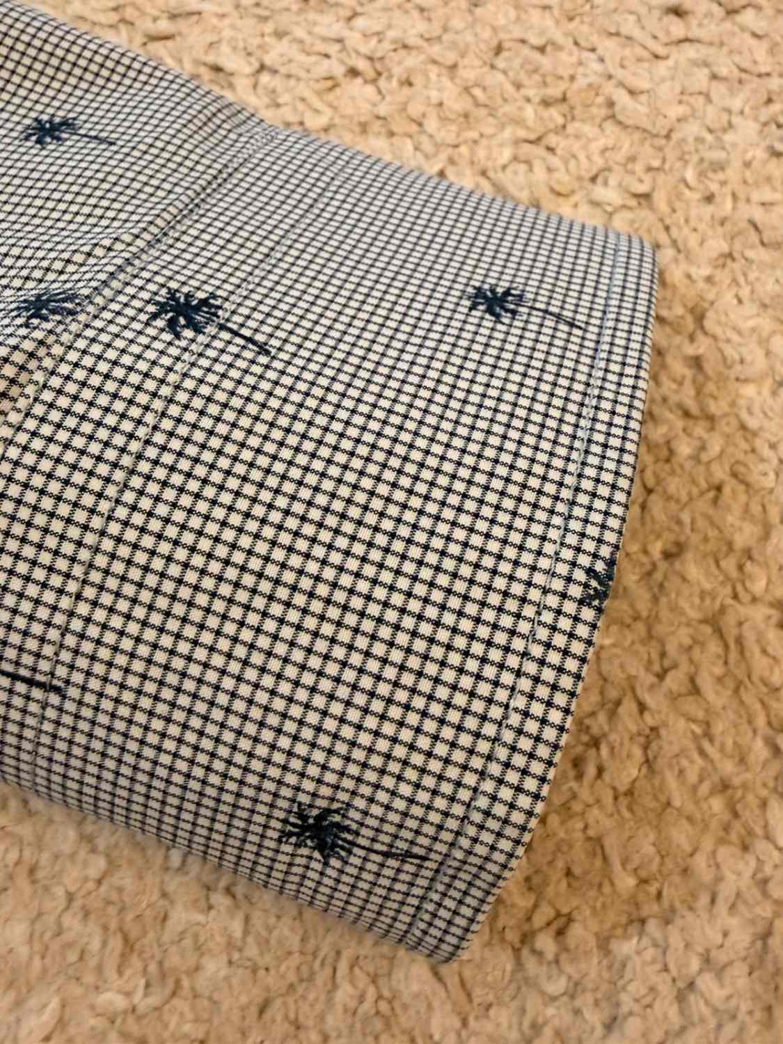🔵 Chemise Banana Republic Slim Flex Fit à Carreaux Gris/Marine - Moderne & Élastique